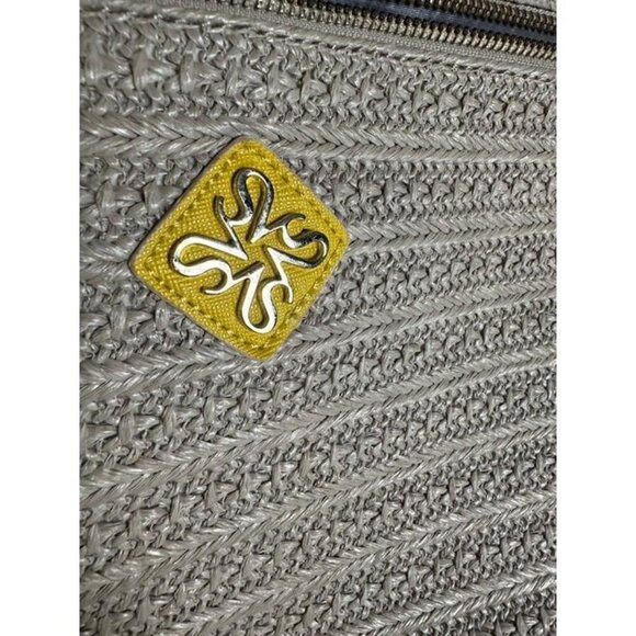 Vera Wang Woven Shoulder Bag Tote  Yellow - Picture 5 of 5